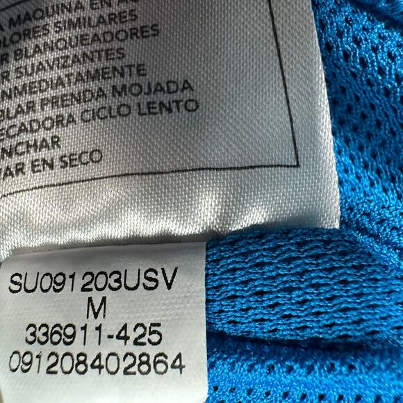 Nike Shorts Blue Retro Running White Trim WMNS M Athletic Track Gym Shorts - Picture 6 of 8